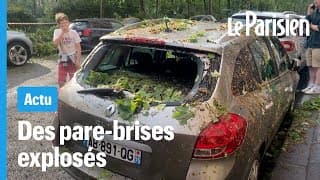 Les VOITURES PARISIENNES dégradées par l'ORAGE