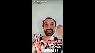 arouf gangster insulte sa tante en live