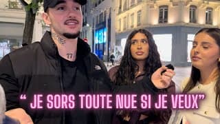Une meuf balade son simp déguisé en chien dans la rue