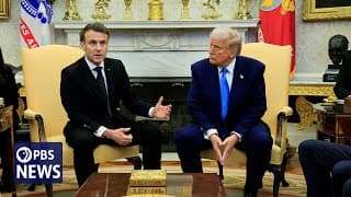 Emmanuel Macron interrompt et corrige Donald Trump sur l’Ukraine en pleine conférence de presse