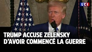 Trump accuse zelenski d'avoir commencé la guerre