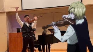 Il joue du HUNTER X HUNTER à une compétition de VIOLON, il instaure un GIGA MALAISE