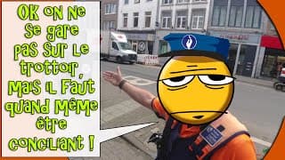 Ce cycliste Belge dénonce un Livreur qui se gare sur un troittoir