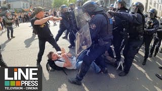 Les Antifas qui chassent les boomers du PS à la Manif