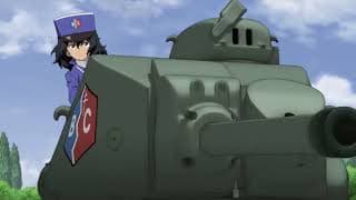 Je l'avais pas vu cette chanson de Girl and Panzer