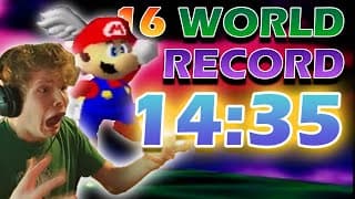 Ce QUOICOUBEH bat le RECORD sur MARIO 64 puis pleure sur le POULET