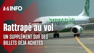 FRANCE, arnaque aérienne, transavia force ses passager a payer en + du billet pour embarquer