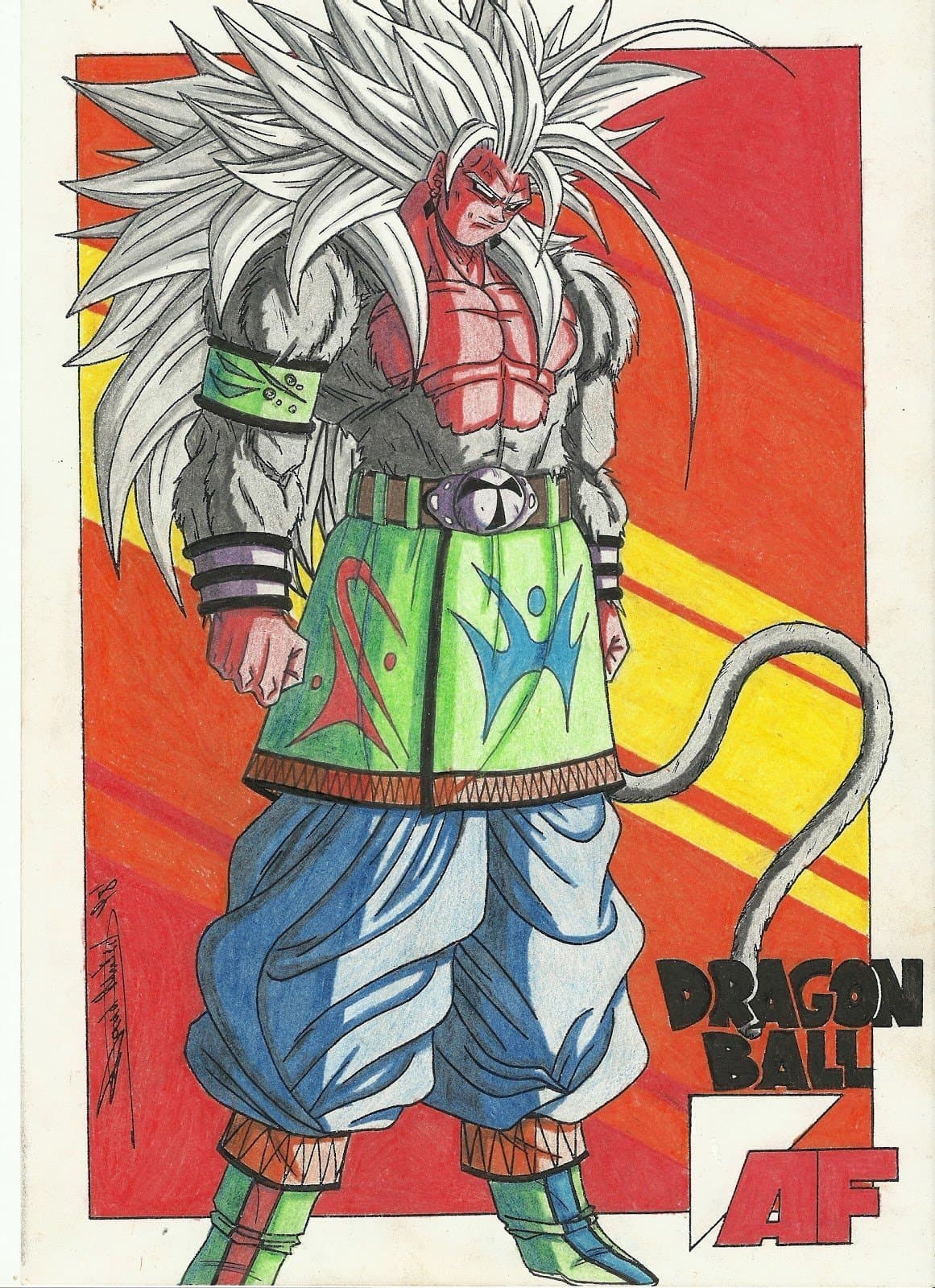 Goku en SSJ5 dans Dragon AF....