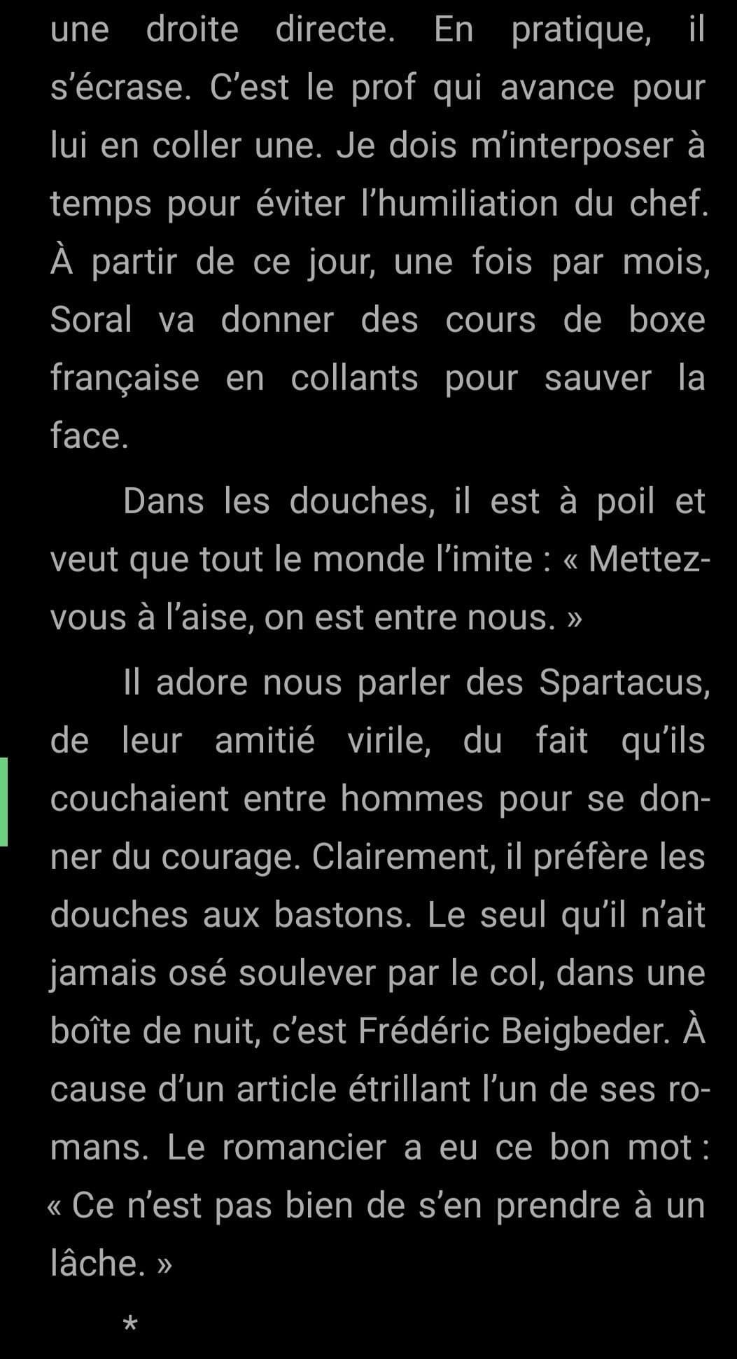 Screen : Soral ADORE la sodomie  et ne sait pas boxer