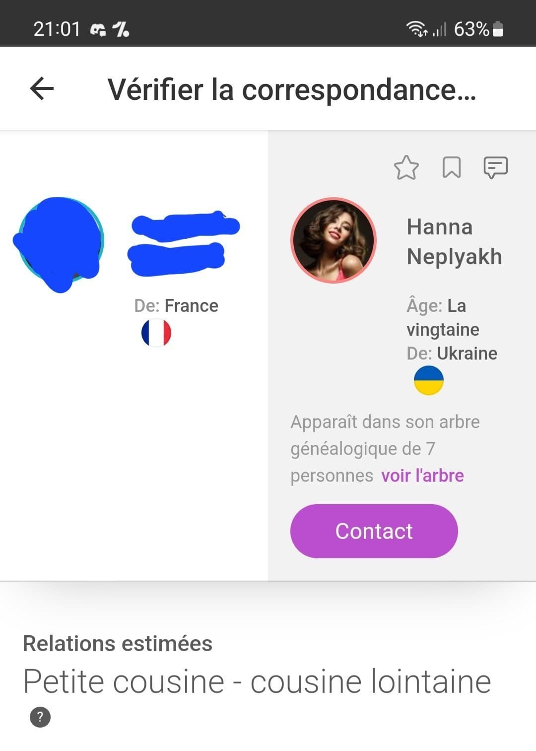 Je suis cousin avec miss Ukraine