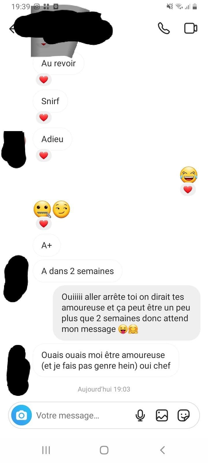 (Screen Insta) Une meuf m'aime mais moi non, je fais quoi ?