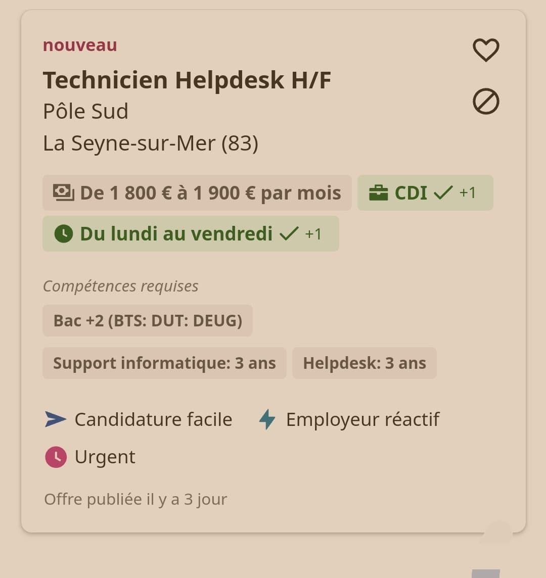 les offres d'emploi en shitholie AAAYOOOOO