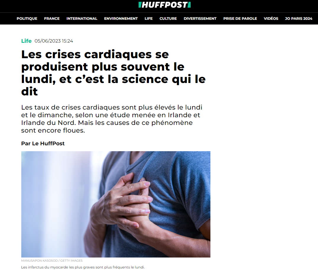 [ALERTE HEBDOMADAIRE] 💔 Lundi = Crise CARDIAQUE 💔