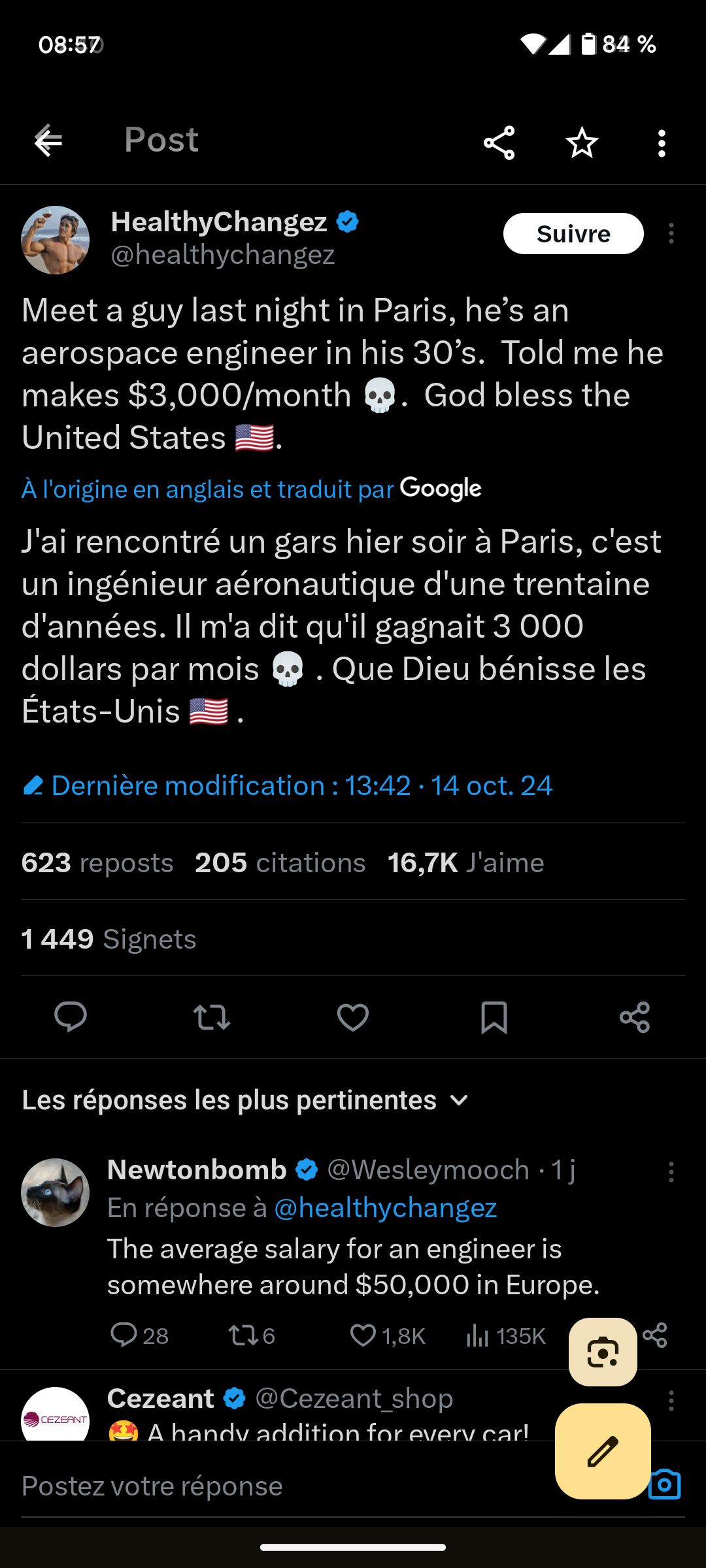 Cet AMERICAIN découvre le SALAIRE MOYEN d'un BAC +5 en ingé en FRANCE à 30 ans AYAAAAAAAA