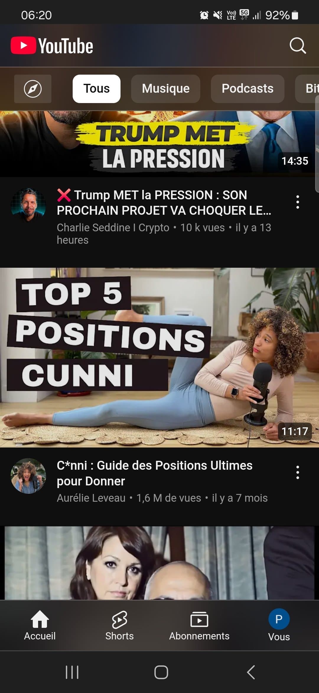 TOP 5 positions CUNNI!