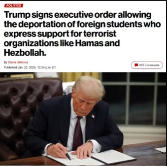 TRUMP signe une loi pour BAN les ETUDIANTS pro hamas