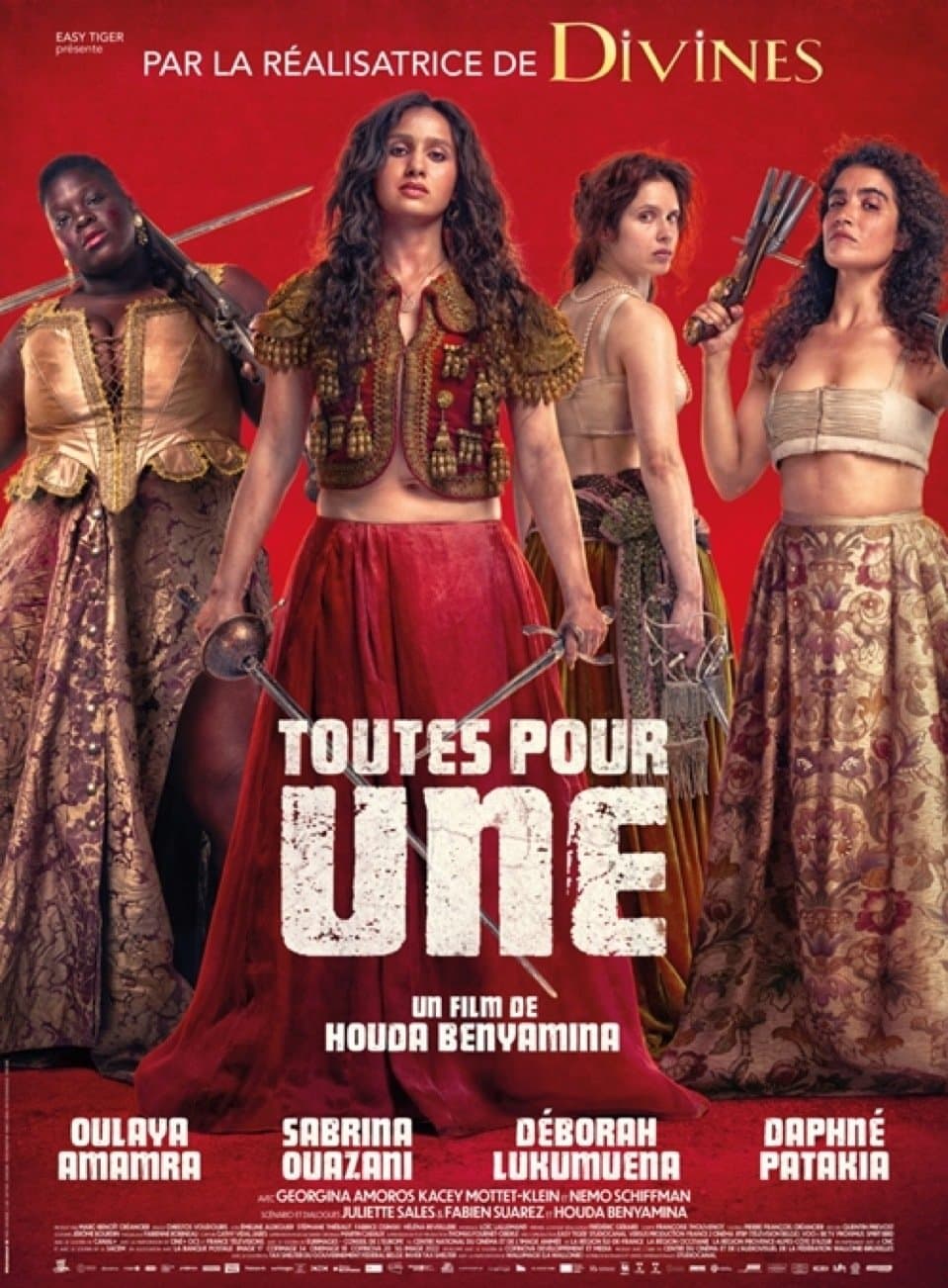 L’AFFICHE de « Toutes pour une » nouveau film FRANÇAIS (3 mousquetaires version femme)