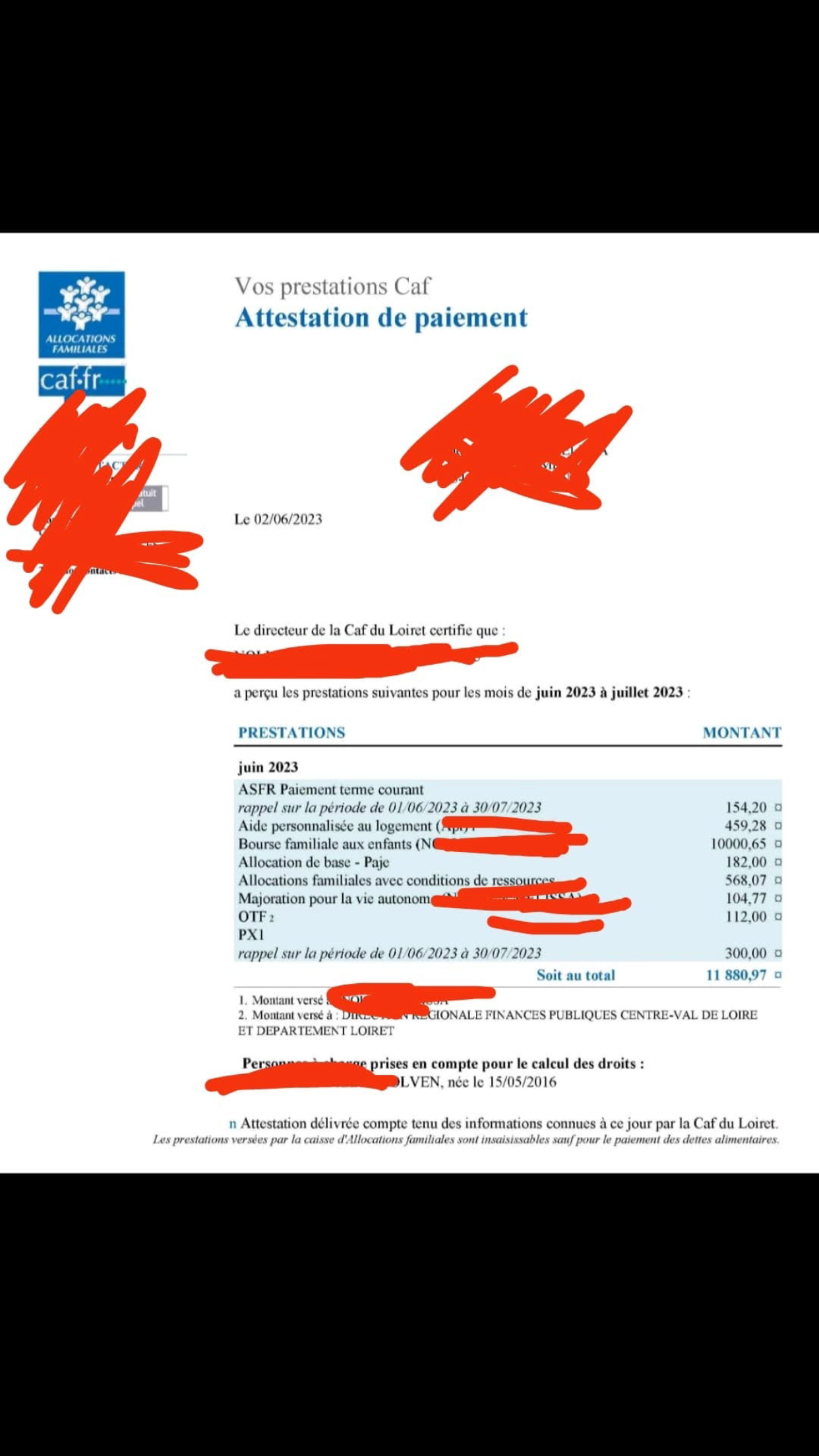 [PHOTO] Elle TOUCHE 10 000€ de BOURSE pour ses ENFANTS à la CAF