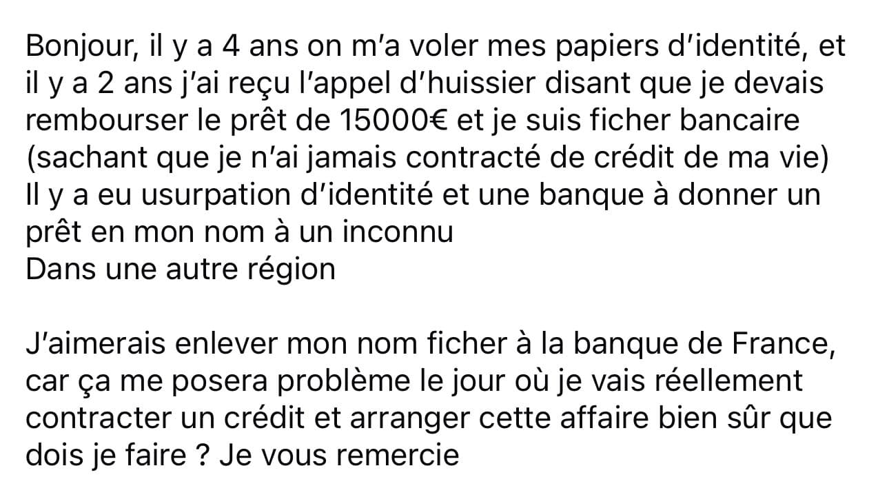 Comment on peut faire aussi facilement un credit avec une carte id volée