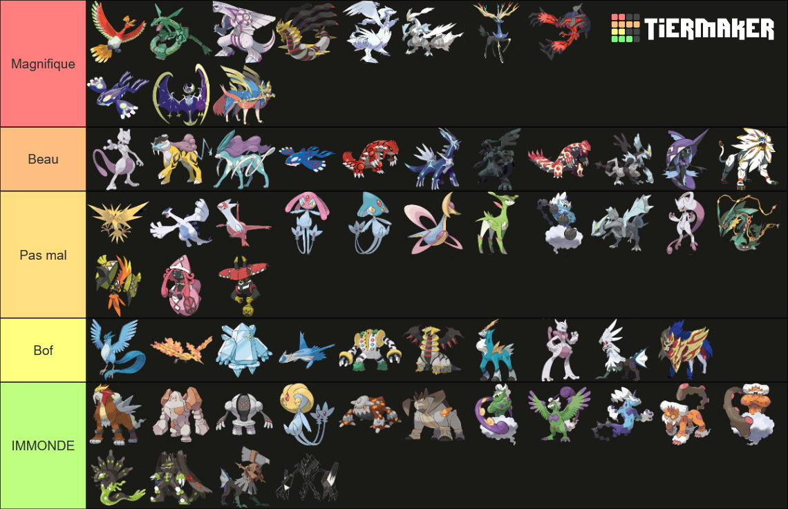 [POKEMON] Voici la tierlist OFFICIELLE des plus BEAUX pokemons LEGENDAIRES