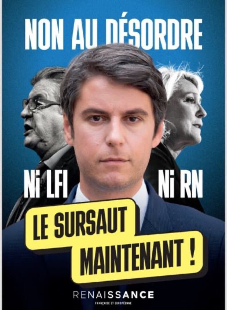 La dernière affiche Gabriel ATTAL 2027