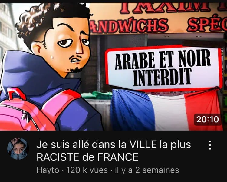 ARABES ET NOIRS INTERDIT