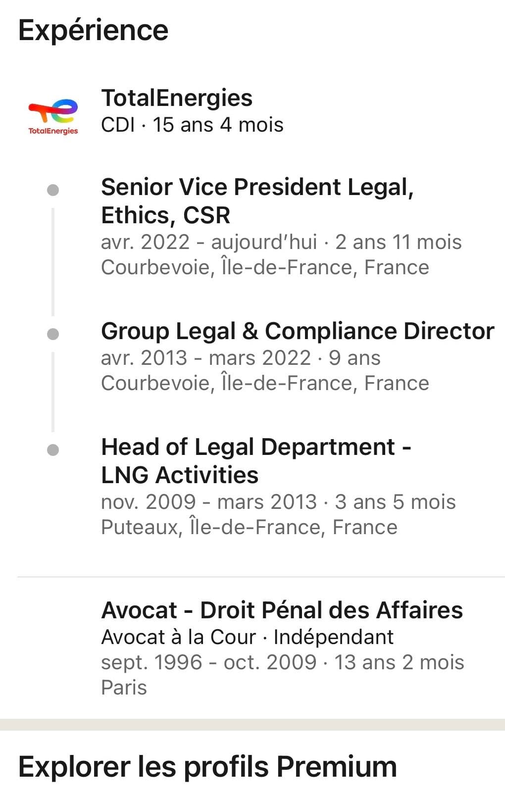 [LINKEDIN] Cet AVOCAT à préférer FERMER son cabinet pour aller en CDI chez TOTAL