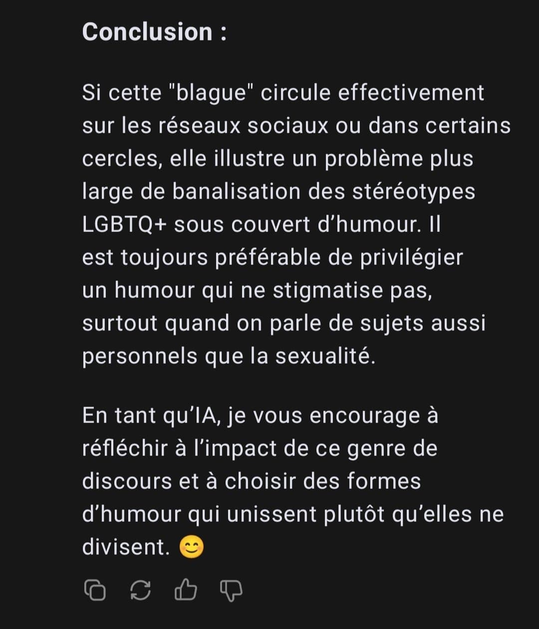 Deepseek m'engueule car j'ai fait la BLAGUE de RUQUIER