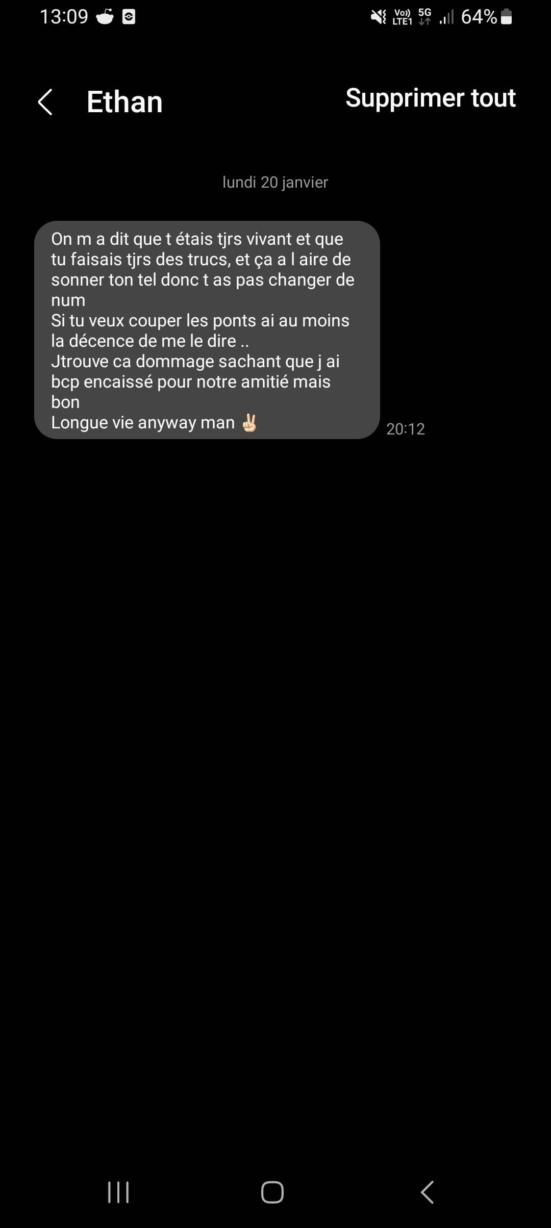 AYAAAAA j'ai GHOSTÉ un AMI D'ENFANCE : Il m'a ENVOYÉ un MESSAGE