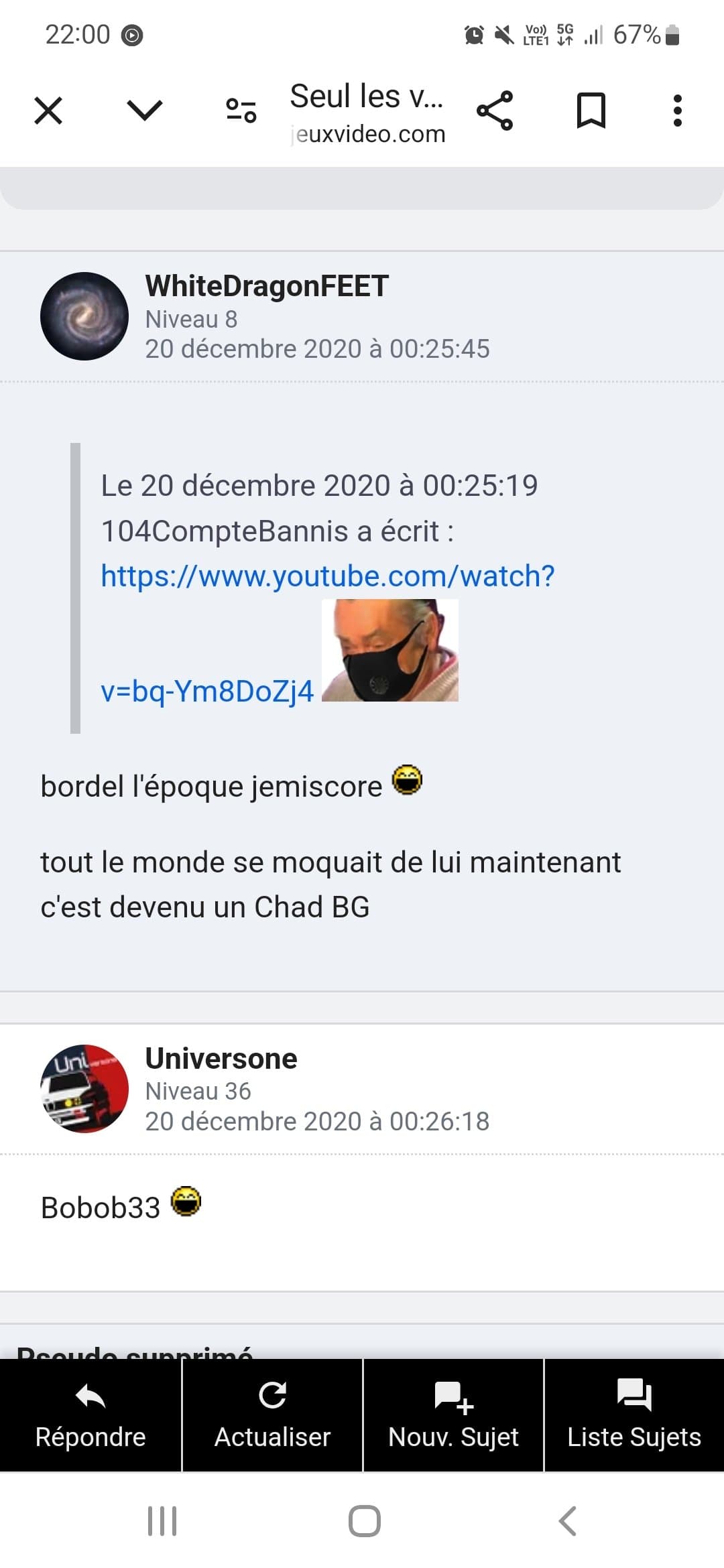 Jemiscor devient beau gosse (topic 410)