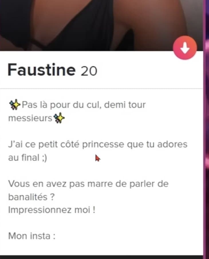 Cette meuf sur Tinder : impressionner moi