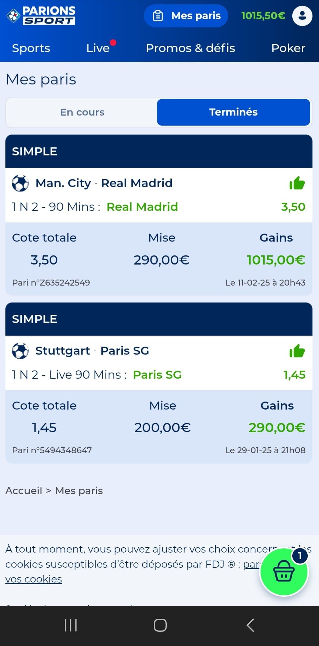 +1600€ ce soir grâce au REAL MADRID