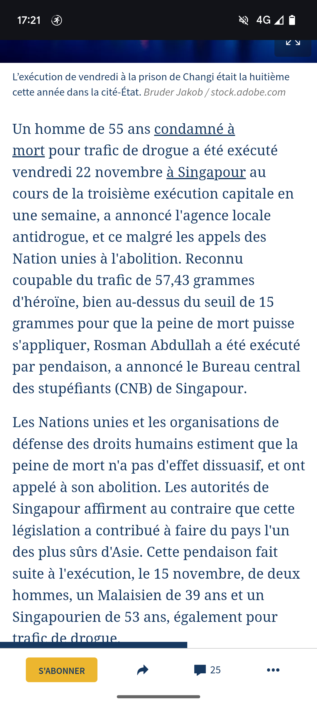 Rosman Abdullah se fait arrêter avec 25 grammes d'héroïne, ça tourne mal