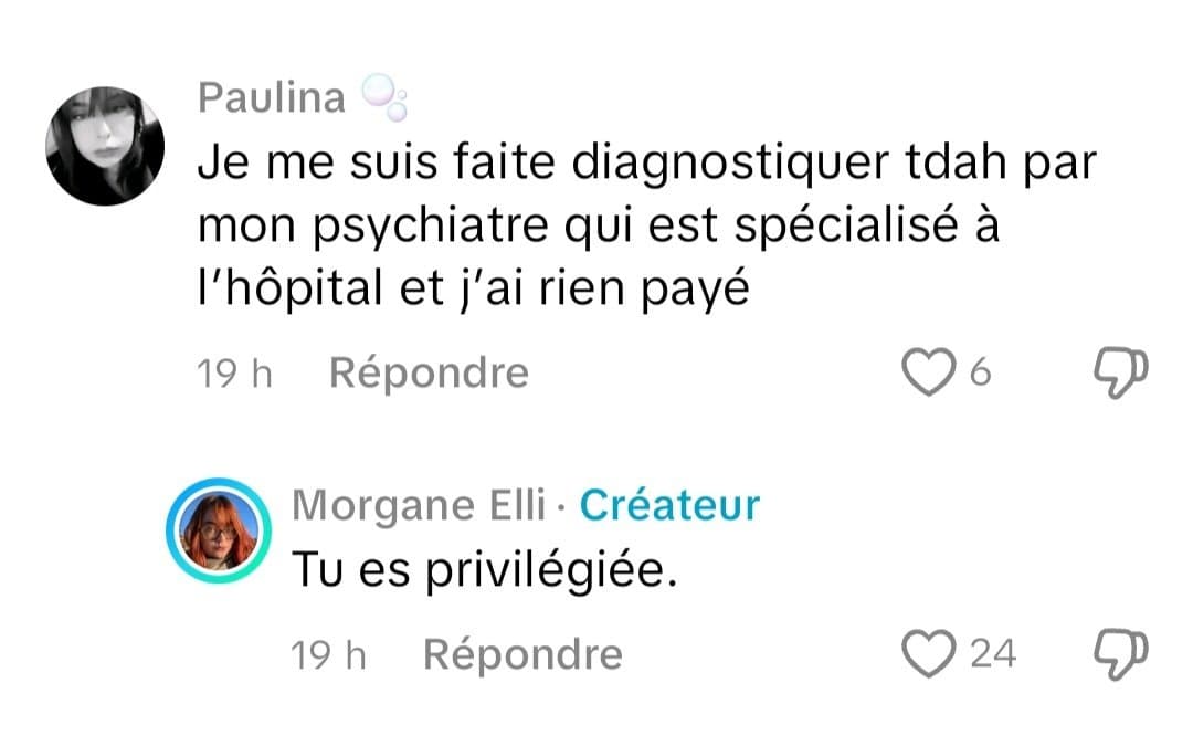 T'a un TDAH diagnostiqué ? :  et bah t'es un sale privilégié de merde !!!!!