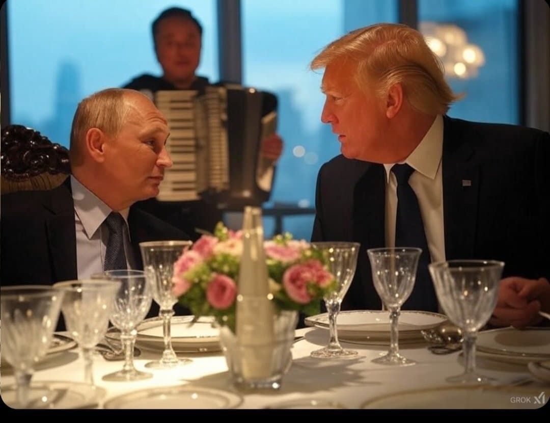 La photo du dîner secret Trump Poutine