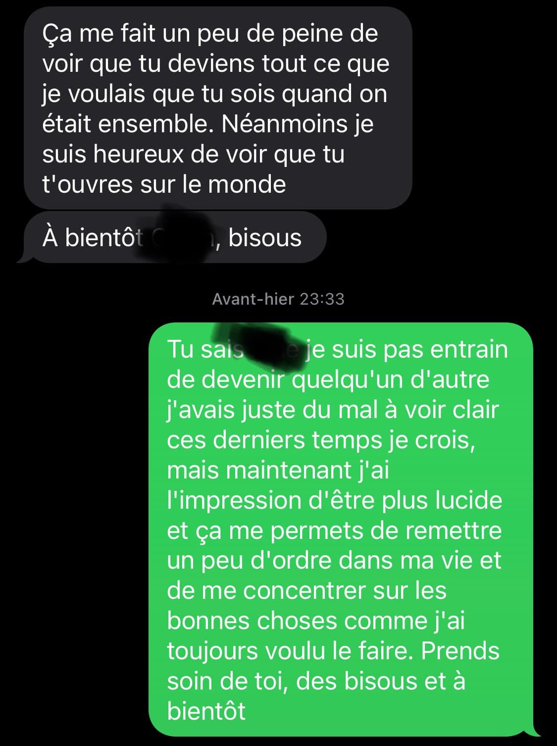 [HELP] Mon ex m’envoies des messages bizarre