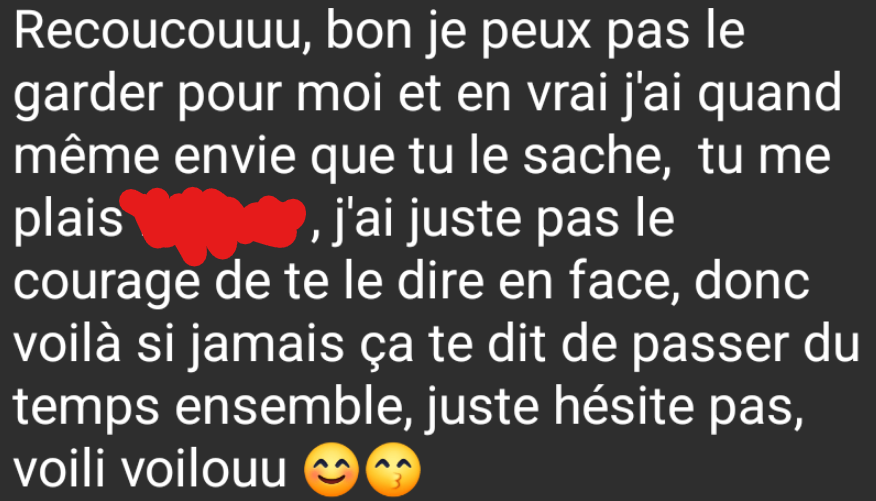 Un pote BG mais puceau reçoit ce message d'une femme