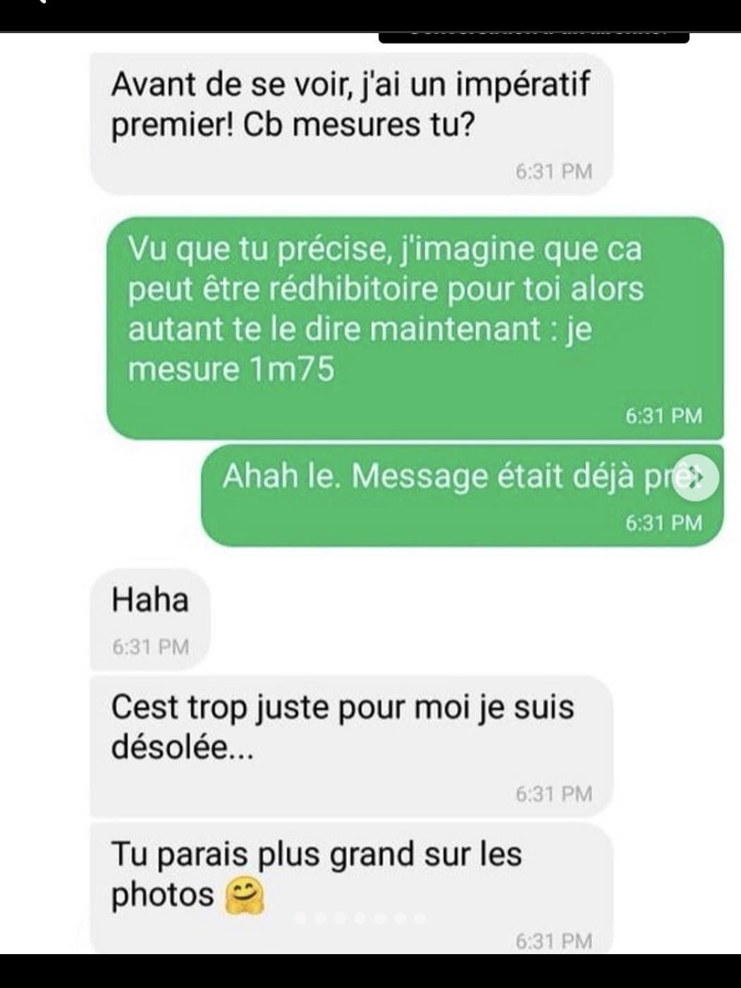 Les meufs sont entrain de traumatisé les mecs avec cette histoire de Taille