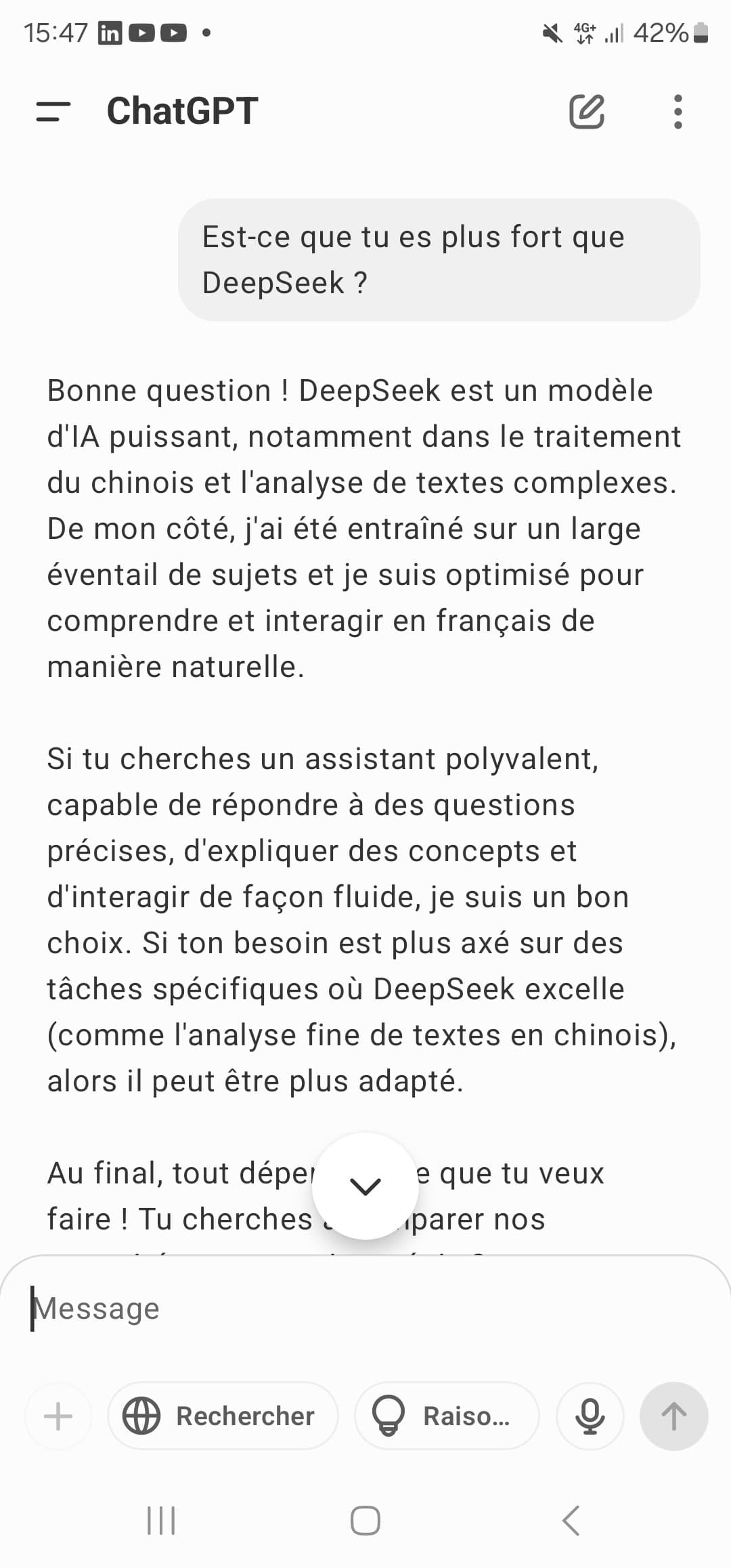 Qui est le plus censuré entre Chatgpt et DeepSeek ? La réponse va (pas) vous surprendre