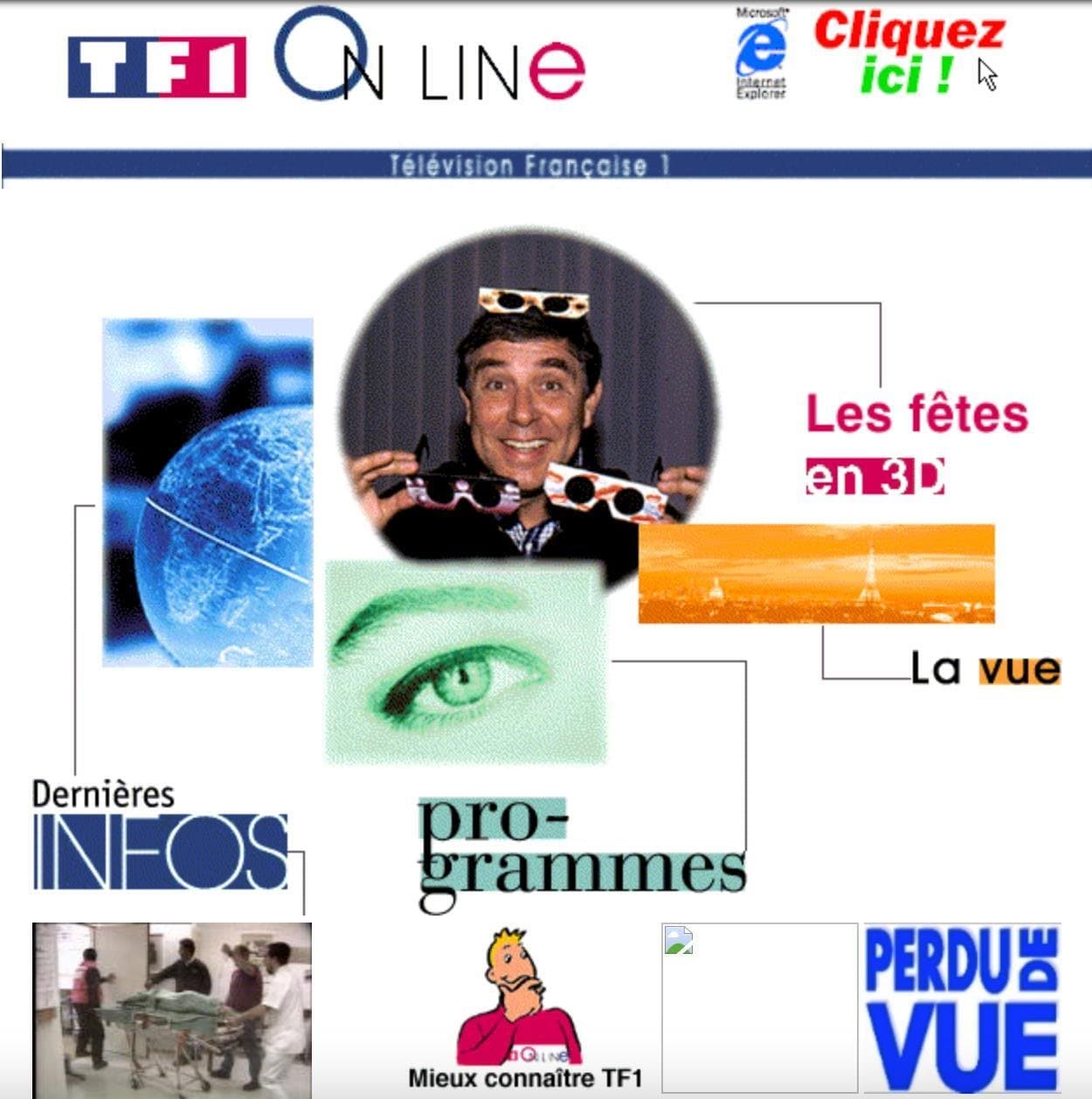 [PHOTO] Le site Internet de TF1 en 1996