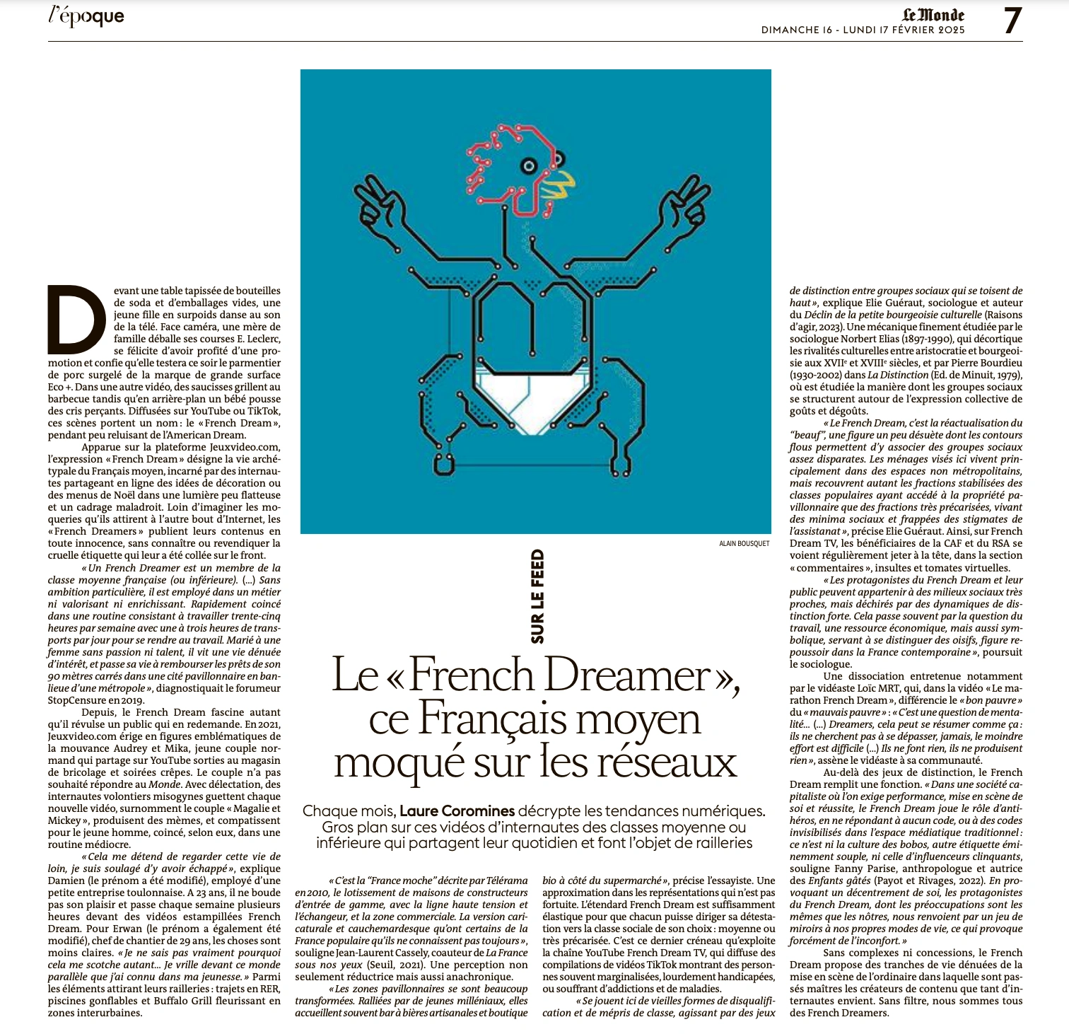 LE MONDE publie un ARTICLE sur le FORUM et le FRENCH DREAM