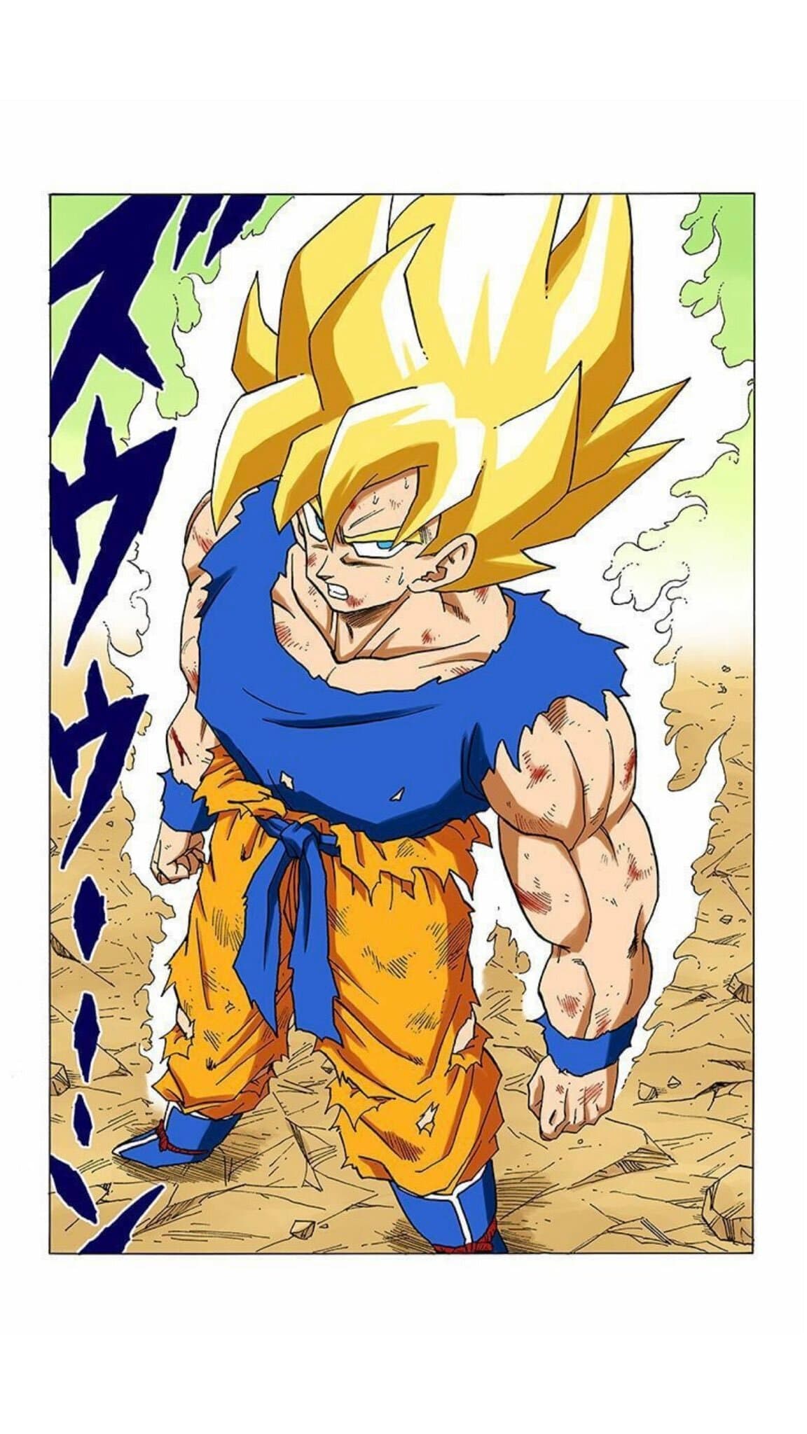 le super saiyan est un blond aux yeux bleus...