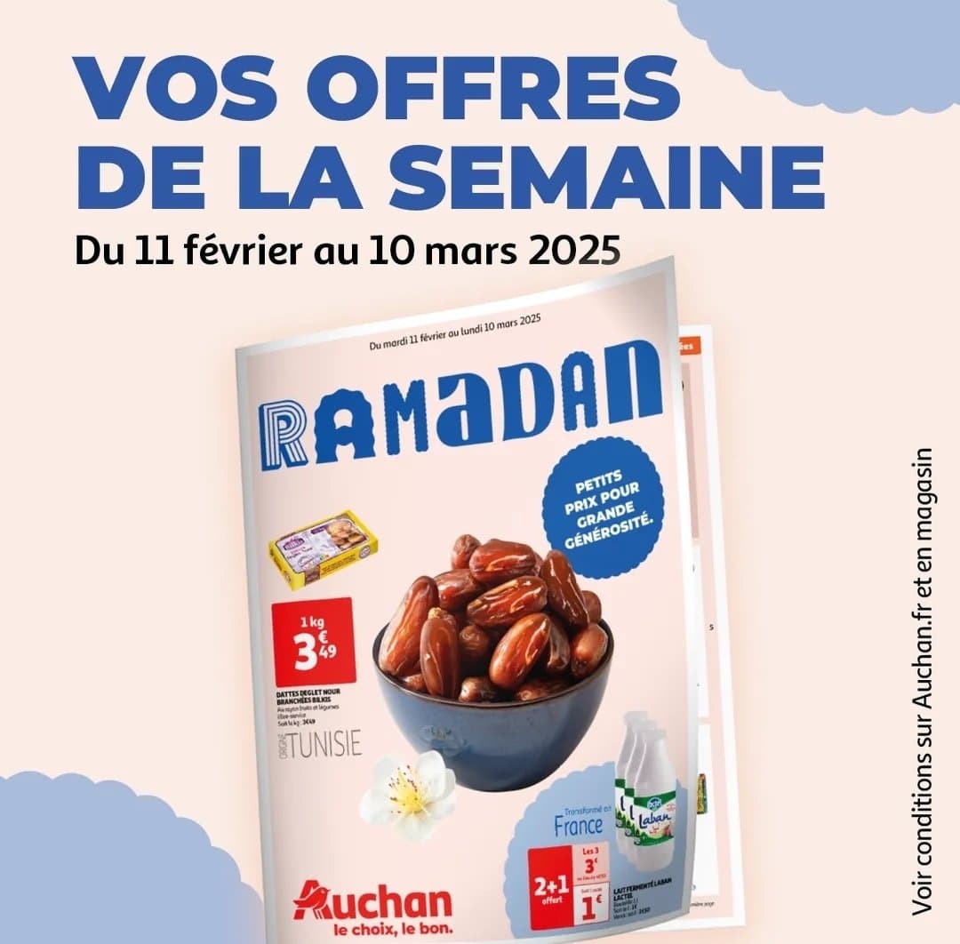 Auchan et Carrefour ont sorti leurs catalogues pour le Ramadan 🌙