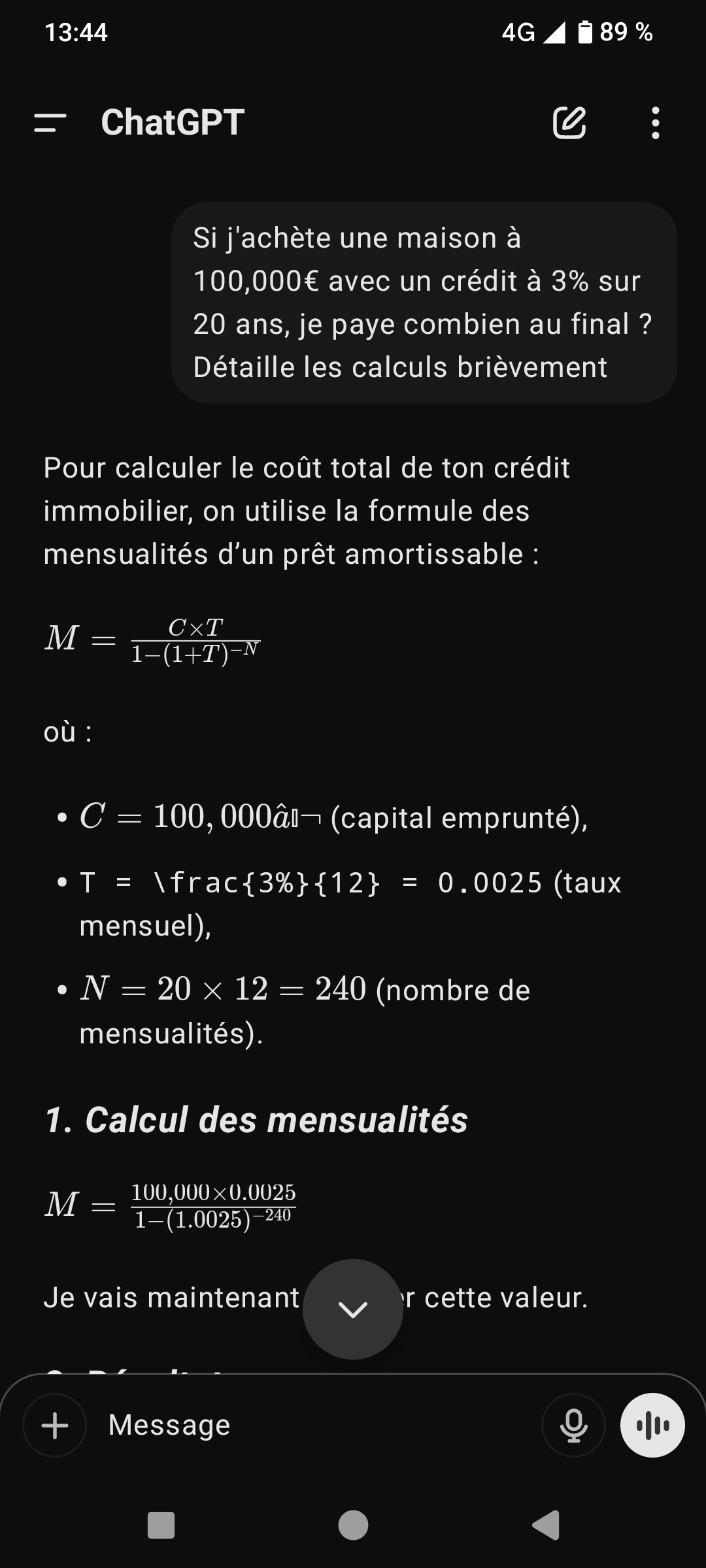 Acheter une MAISON à 100,000€ avec un CRÉDIT à 3% = Payer 33,000€ D'INTÉRÊTS à la BANQUE