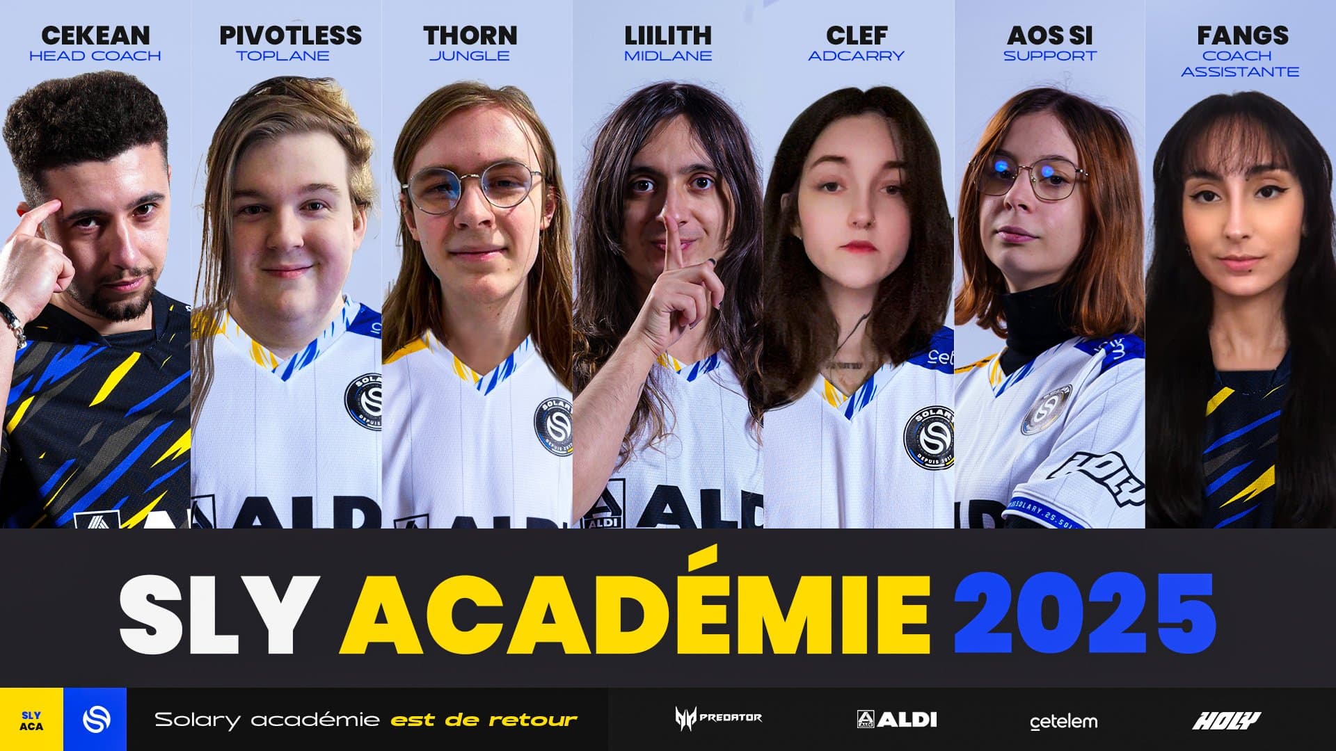 [PHOTO] Les 5 joueuses de la Solary Académie 2025 - e-sport League of Legend