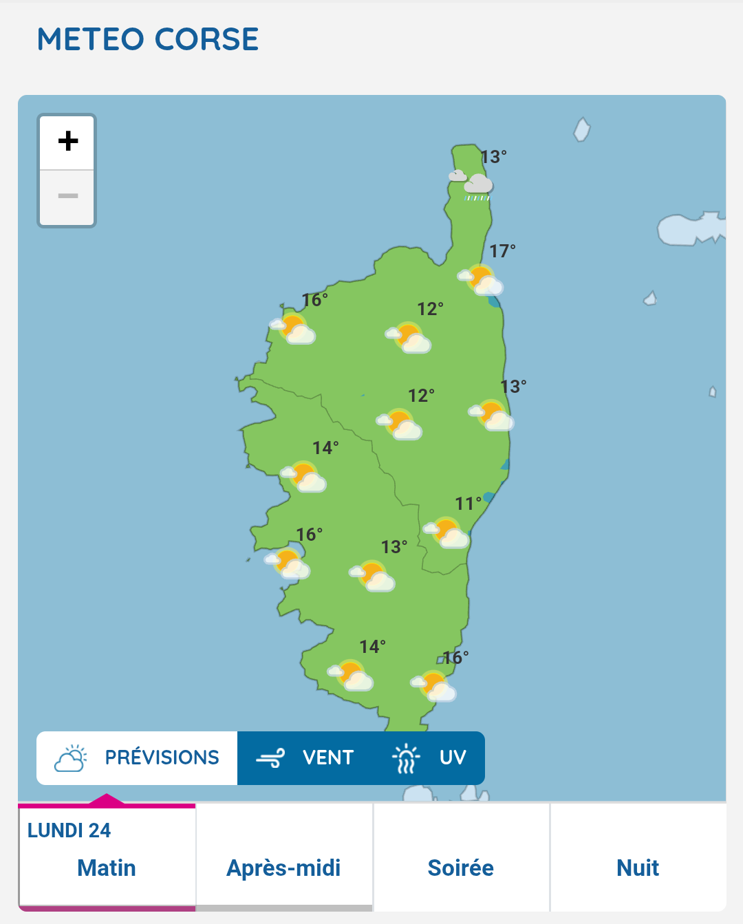 "En Corse il fait chaud toute l'année"