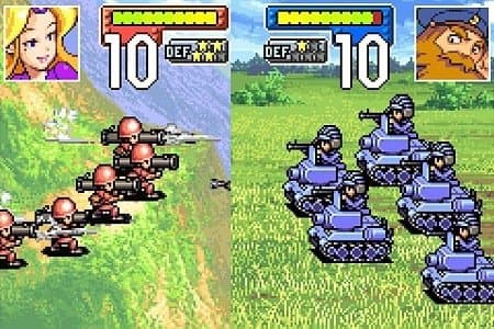 ADVANCE WARS sur GBA