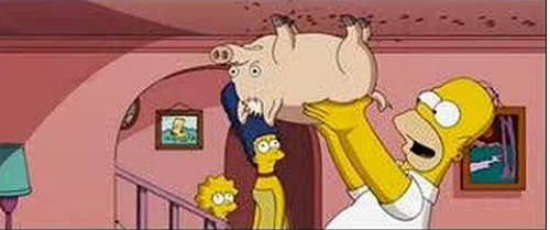 Il y a Spider-Cochon dans le film Les Simpsons lol !