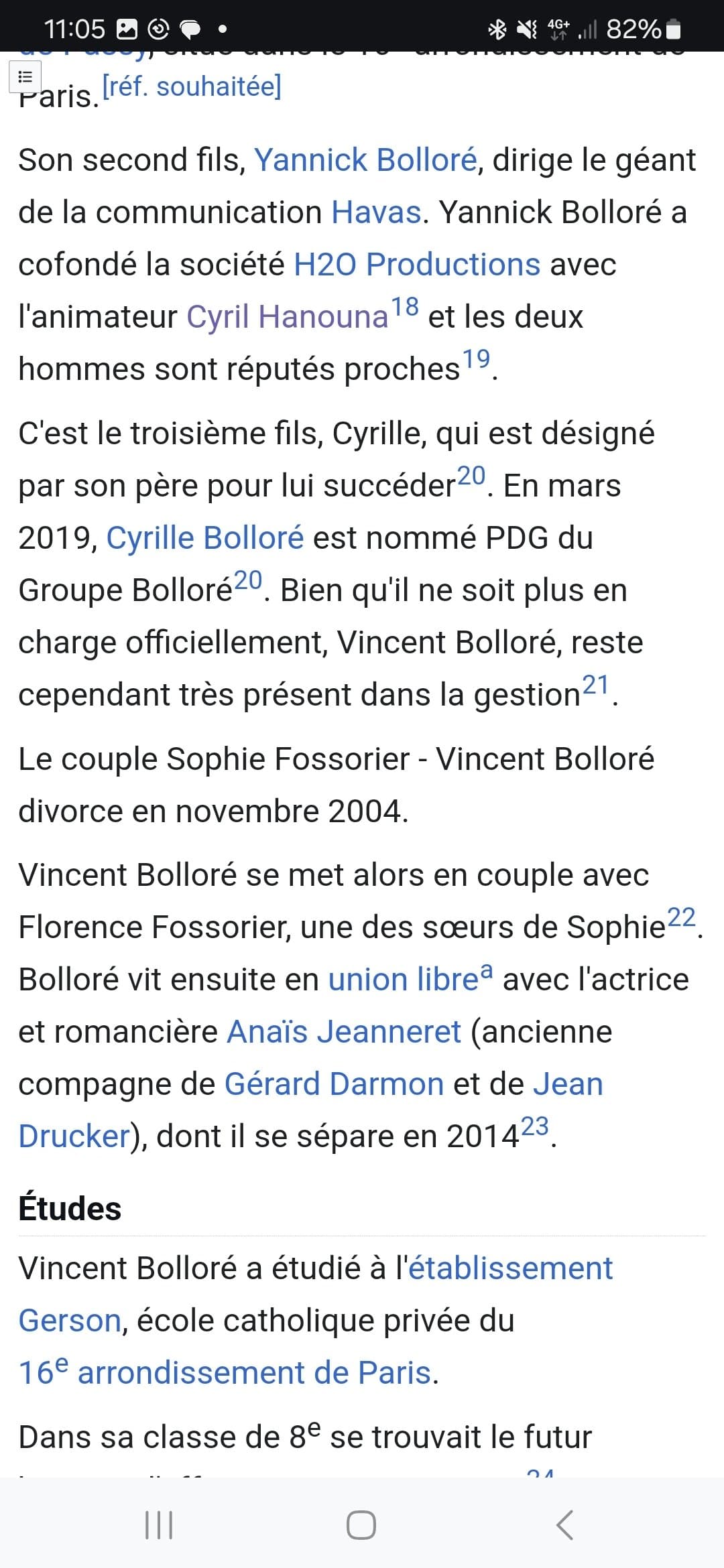 Ayaaaa Bolloré qui baise sa belle-soeur