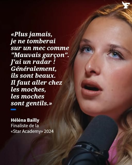 Helena de la star academy  "C'est fini les chad pour moi"